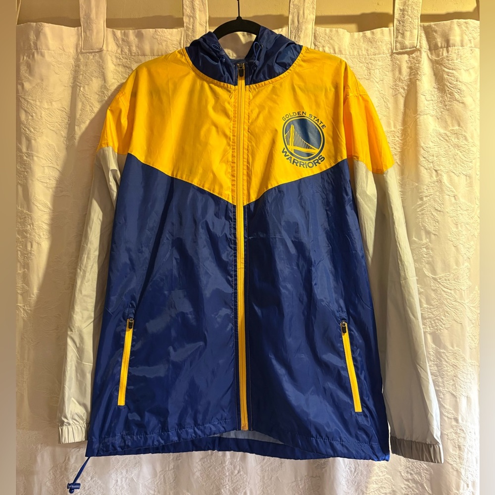 Golden State Warriors Wind Breaker - Blue and Yellow